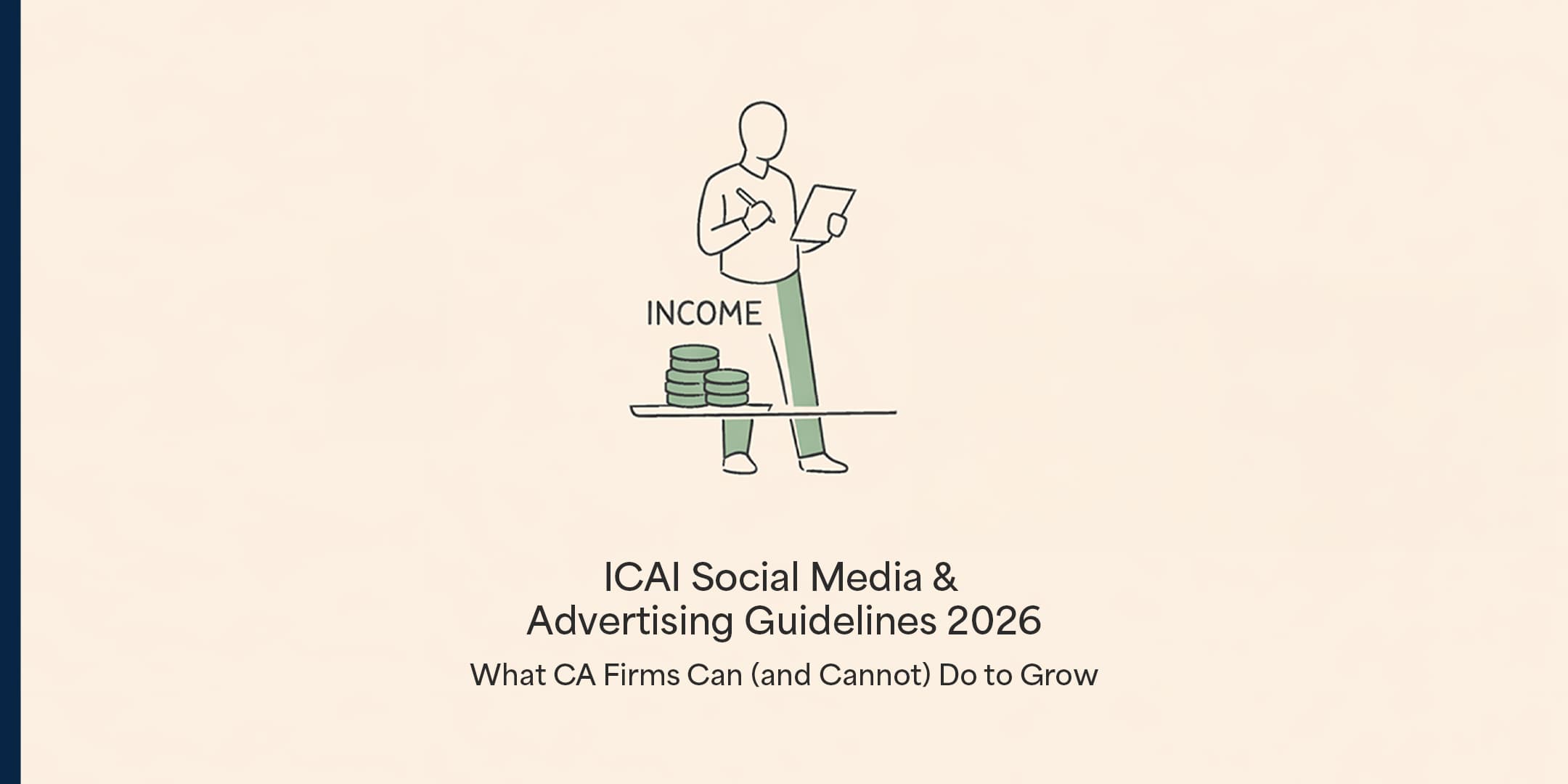 ICAI Social Media and Advertising Guidelines 2026 document outlining ethical promotion rules for Chartered Accountants in India